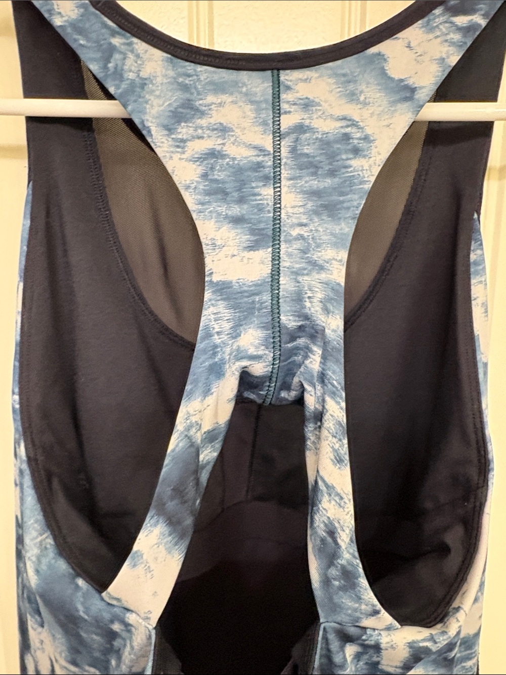 lululemon athletica Navy Tank with Blue Tie-Dye Side Panels - Picture 8 of 9